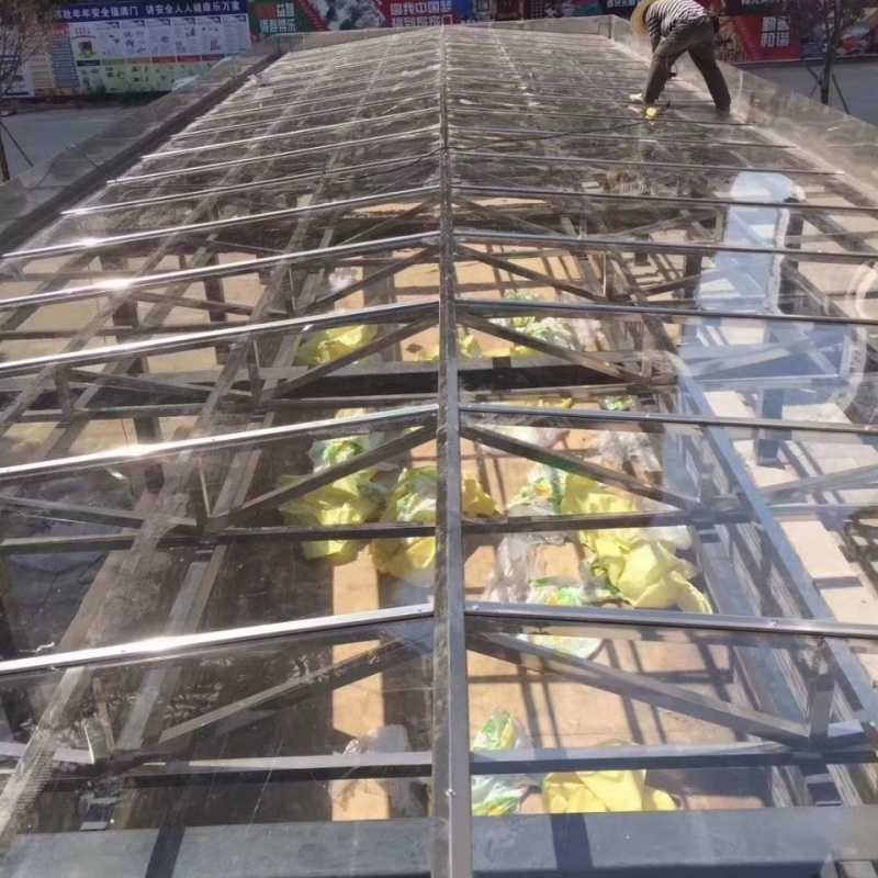 热销pc耐力板透明1-100MM厚抗UV阻燃防爆雨棚pvc板 打孔加工定制