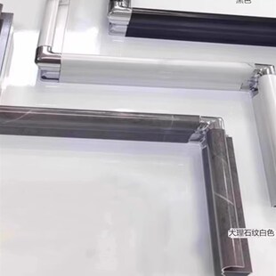 热销砖夹橱柜铝合金罗马封边下挂瓷砖打灶台面挡水收边包边卡槽条