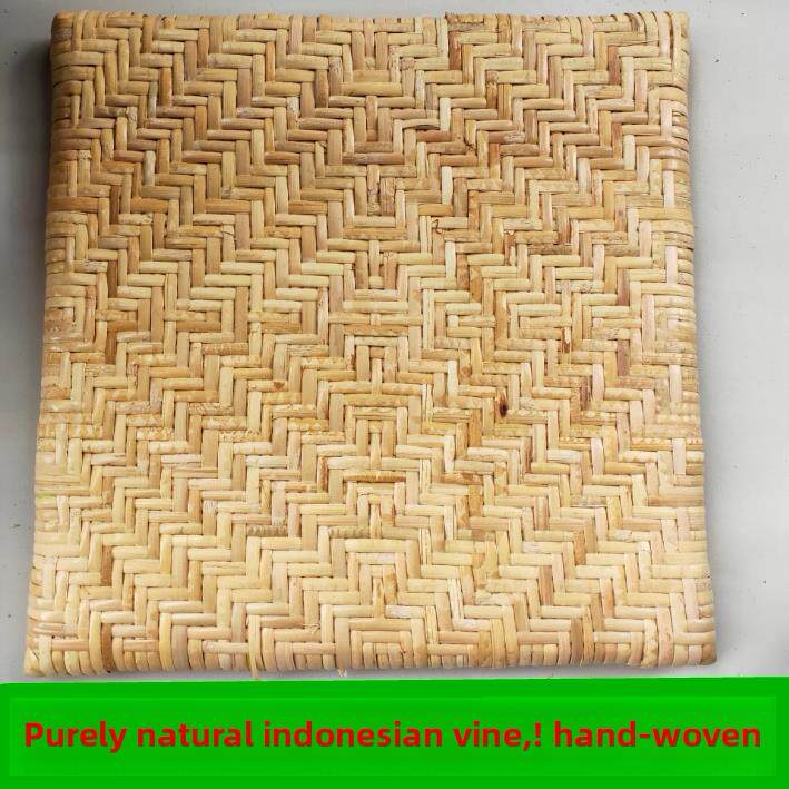 纯天然手工编织透气双面加密人工传统家用汽车垫印尼藤真藤坐垫
