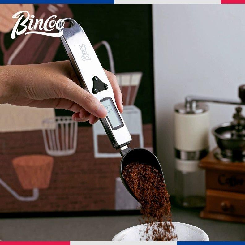 Bincoo不锈钢迷你咖啡电子称量勺家用小型厨房烘焙勺调料食物称