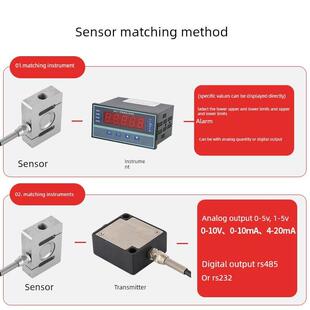 金诺S型拉压力称重传感器高精度拉压力测力重力重量传感器不锈钢