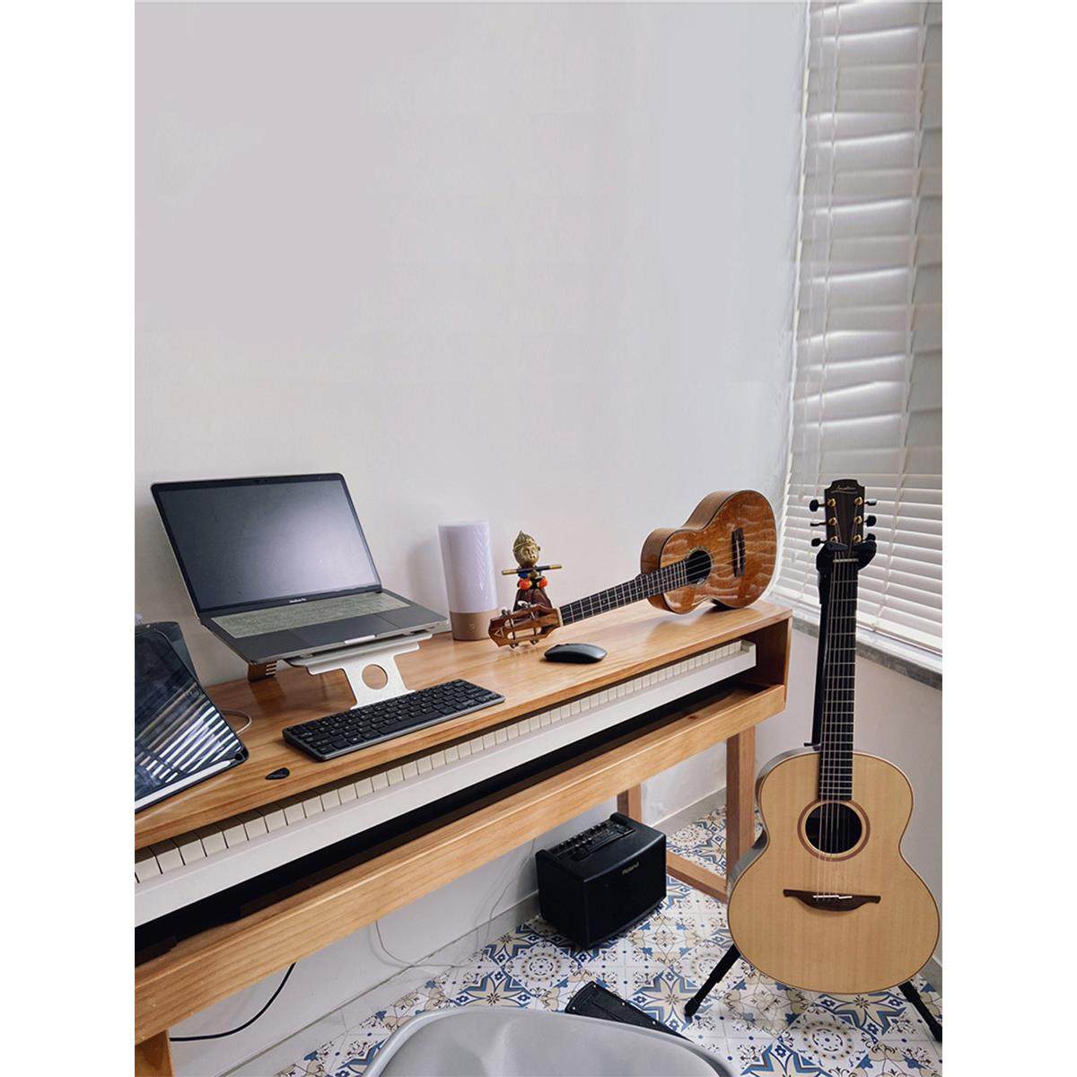 实木琴桌电钢琴桌子编曲工作台音乐制作桌录音棚调音台MIDI键盘桌