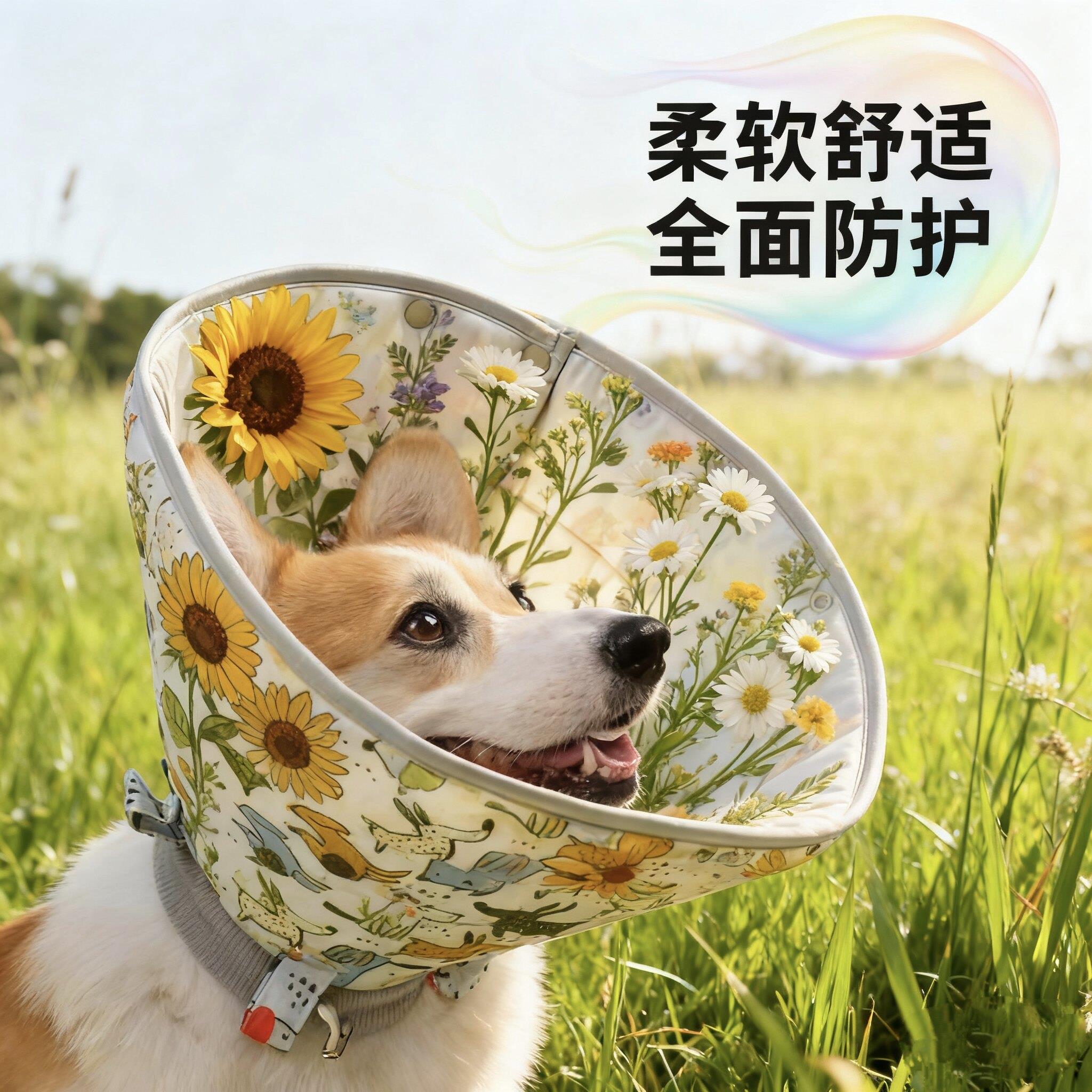 宠物伊丽莎白项圈狗和猫抗压力项圈消毒项圈抗舔咬伤项圈