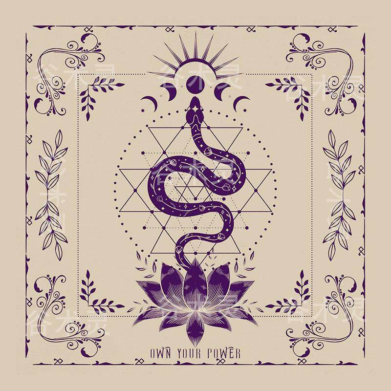 加厚绒布 覆古欧式神秘紫色塔罗桌布塔罗牌推牌布牌罗桌垫,居家布艺,桌布,淘宝优惠券,粉丝福利购,淘宝优惠卷