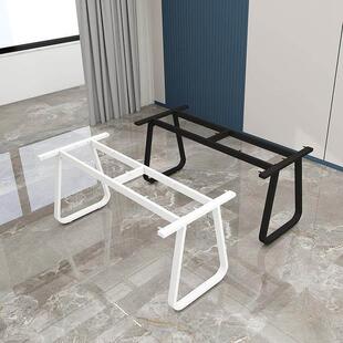 桌腿茶几底座腿岩板支撑脚钢化玻璃洽谈餐桌退支架简约长方形桌腿