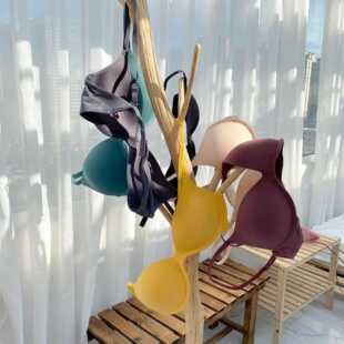 无痕学生胸罩一片式 直销新款 薄款 日系简约内衣女夏季 无钢 2020新款