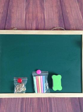 直销新款3040cm双面磁性木质挂式小黑板绘画书写板 办公留言绘画