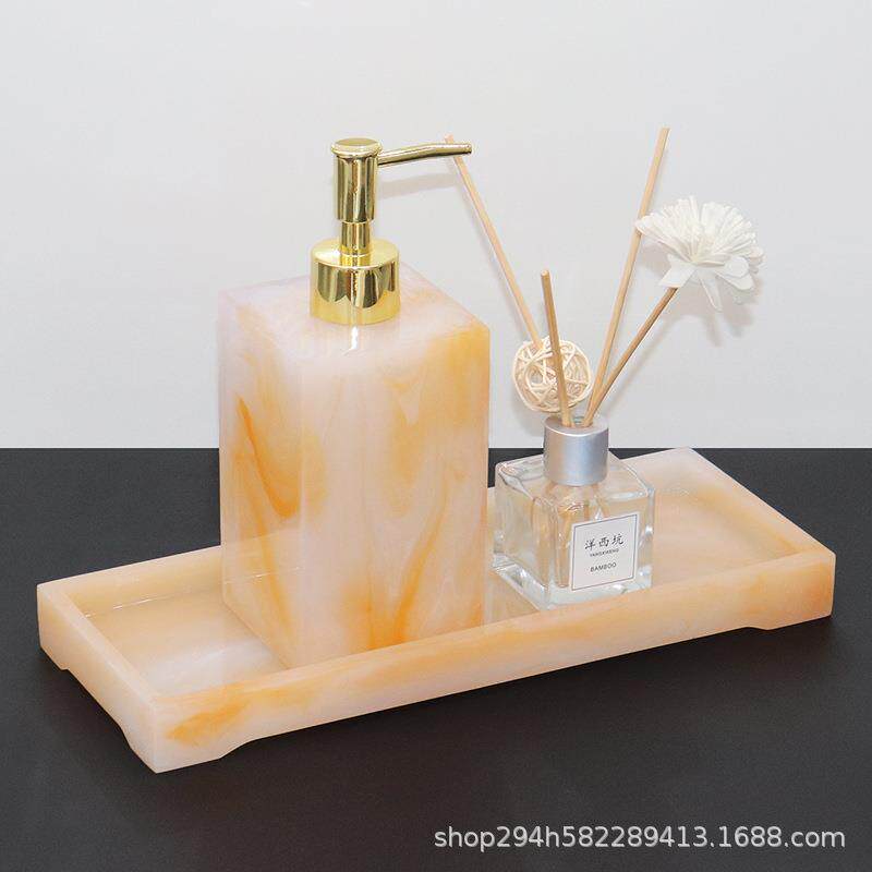 新款直销浴室用品套件洗手液瓶香薰组合套装卫浴托盘酒店样板房卫