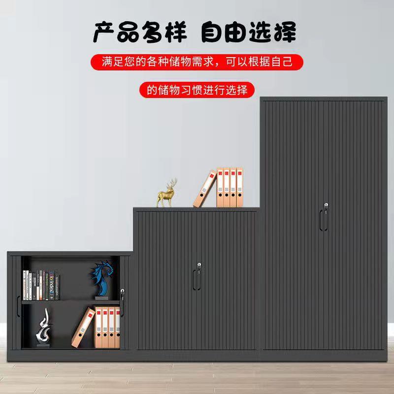 直销新款钢制文件柜办公室铁皮柜子带锁档案资料凭证书柜矮柜储物