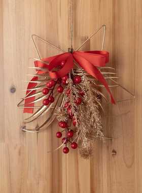 直销新款家居装饰发财果年宵花冬青INS仿真花跨境婚庆假花CF01087