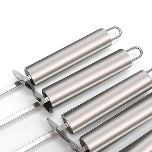 新款直销管柄钢签加厚BBQ烧烤串烧烤签烧烤工具羊肉串烤肉签烧烤