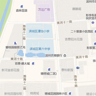2024新款滨州市城区地图办公室挂图高清防水墙壁装饰实物推荐定制