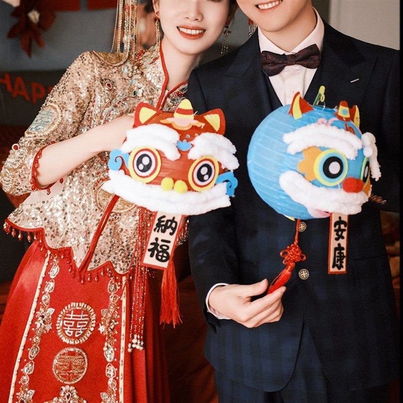 结婚接亲拍照道具姐妹团装扮扇子新娘伴娘团醒狮灯笼婚礼拍照神器,节庆用品/礼品,堵门/游戏道具,淘宝优惠券,粉丝福利购,淘宝优惠卷