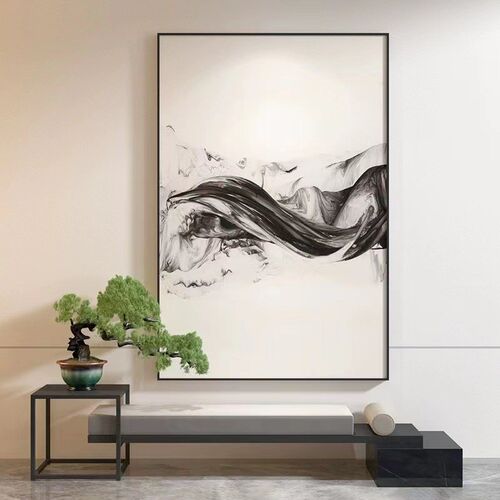 工厂定制装饰画新中式水墨禅意挂画客厅餐厅酒店简约抽象画玄关画