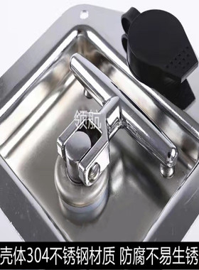 MS858 f货车柜门锁T型转舌盒锁304不锈钢工具箱暗锁挂钩合页铰链