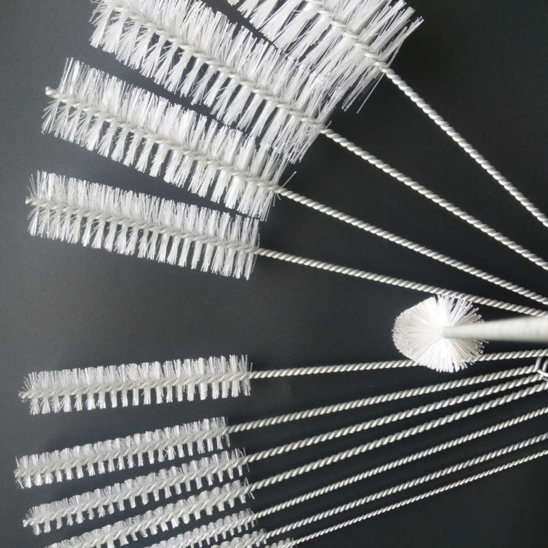 小细刷直筒型圆头刷子硬毛尼龙试管刷H洗瓶子专用刷子长条毛刷圆