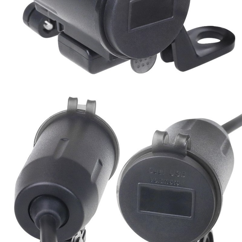 适用春风150NK/25l0/400/650NK手机USB充电器车载QC3.0快充对插AC