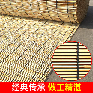 饰复U古升降竹帘卷 芦苇帘草帘子苇帘草席隔断门帘窗帘遮光遮阳装