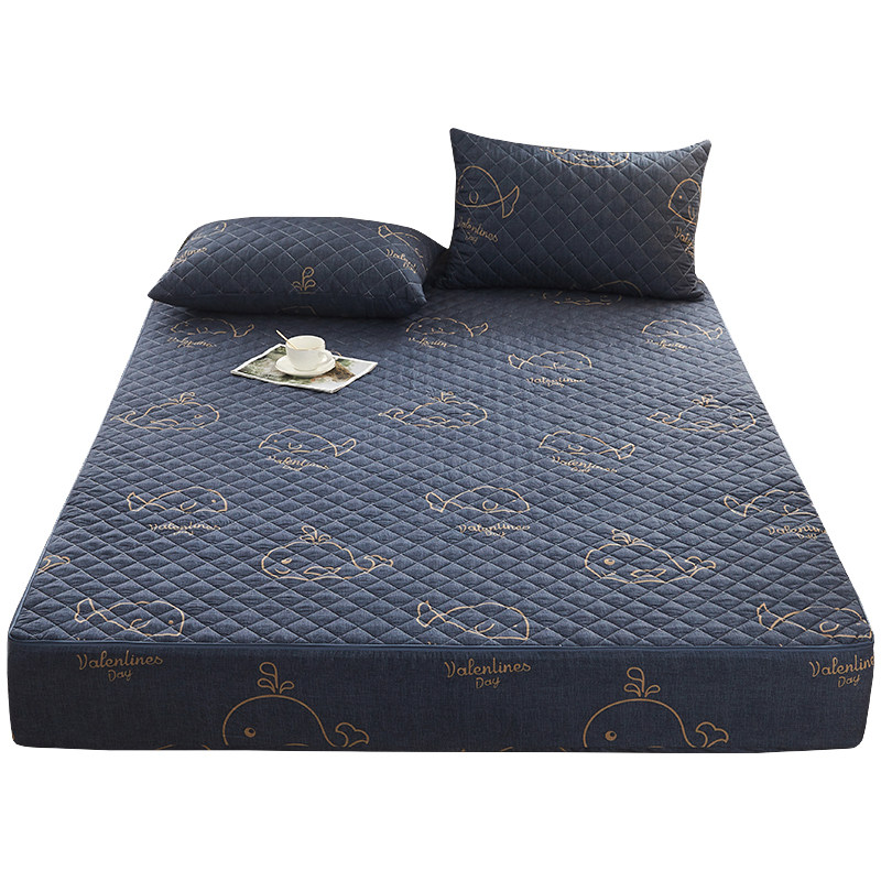 六面全包单件床笠拉链式防滑固定防尘床罩席梦思乳胶W床垫保护床