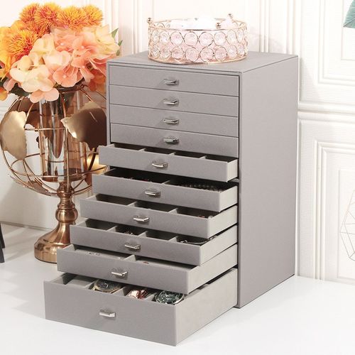 大容量多层首饰盒十层欧式公主韩国珠宝箱收纳盒首饰柜女礼物