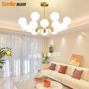 主客厅灯吊灯2024新款 大气简约现代魔豆餐厅大厅广V东中山全屋灯