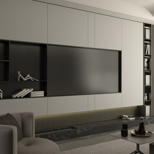 电视不锈钢壁龛嵌入式网红金属置物架定制一体成型极窄卫生间