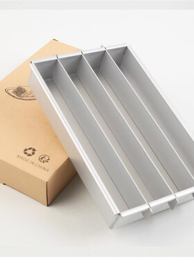 30x20新品英式巴腾q堡蛋糕模具方形活动分拆可调节大小方形蛋糕模