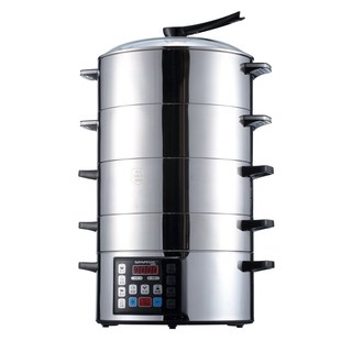 山姆斯电蒸锅多功能家用304加厚不锈钢大容量多层电蒸笼蒸煮32cm