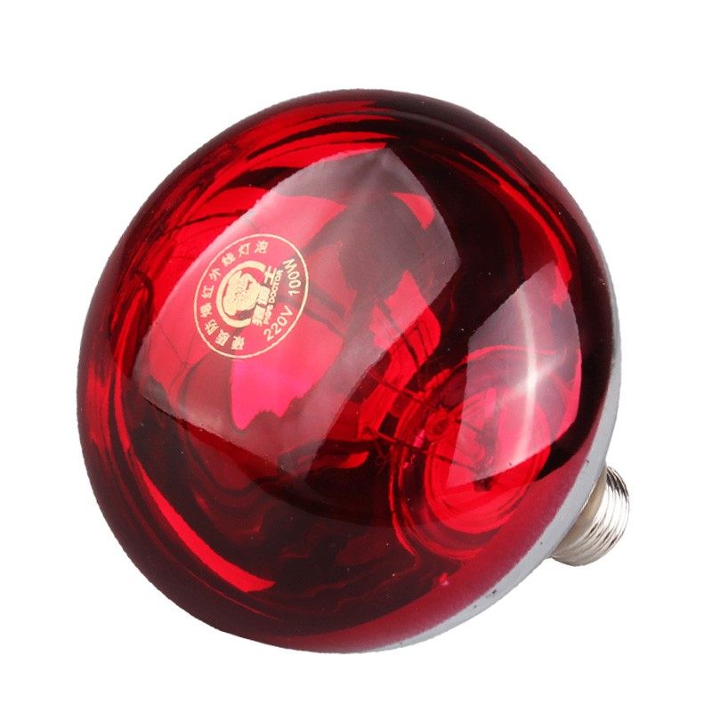 兽用保温灯红外线猪用取暖灯泡养殖场防爆育雏加热节能灯泡畜牧用