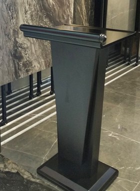 白色讲台桌演讲台餐厅迎宾台酒店简约现代司仪接待发言讲台主持台