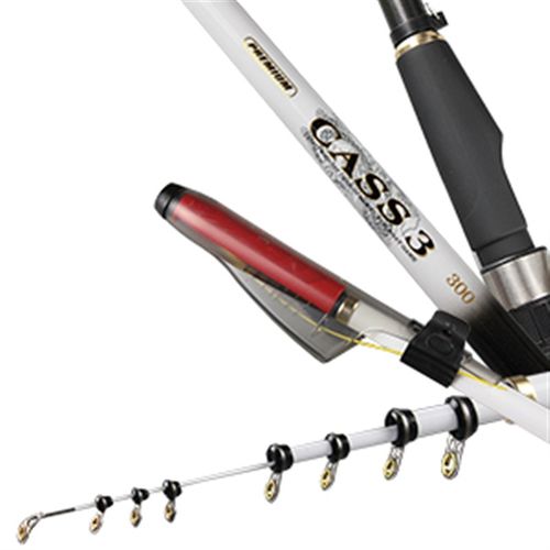 韩国龙成 卡斯3金色陶瓷SIC环斜环支架1.5号船竿小继短矶竿 白色