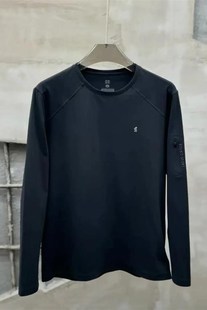 圆领男士 巴堡罗男装 长eg袖 户外时尚 简约加绒Y休闲T恤百搭 秋冬新款