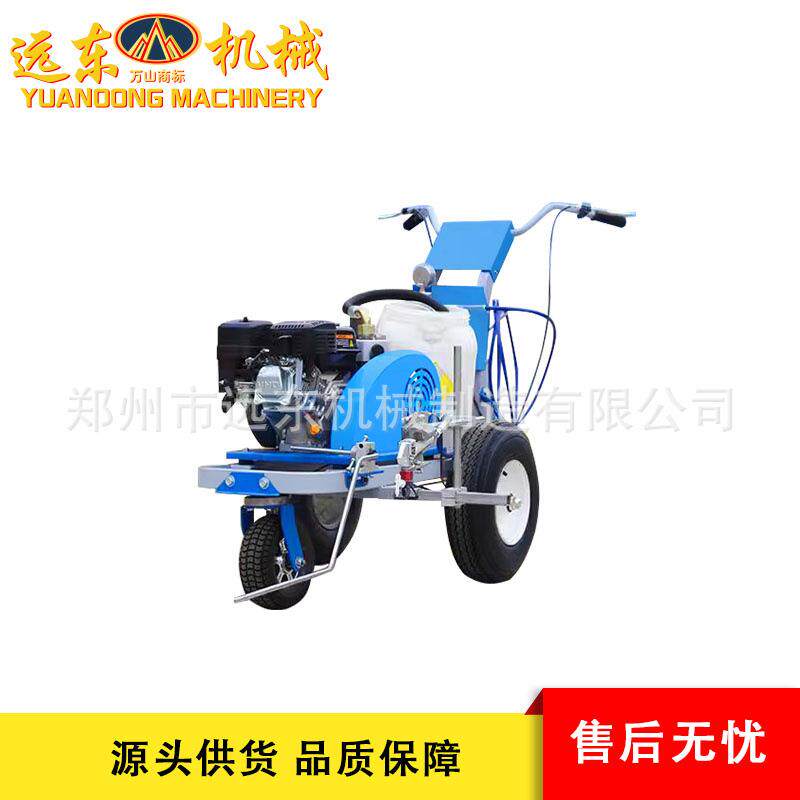 现货手推式道路冷喷划线机塑胶跑道柱塞泵划线机沥青路面标线机