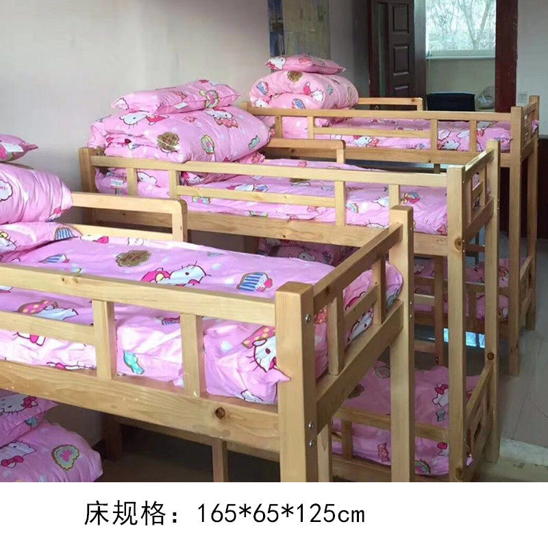 厂家直销幼儿园推拉四层推拉床实木儿童床幼儿可拆卸上下铺叠叠床