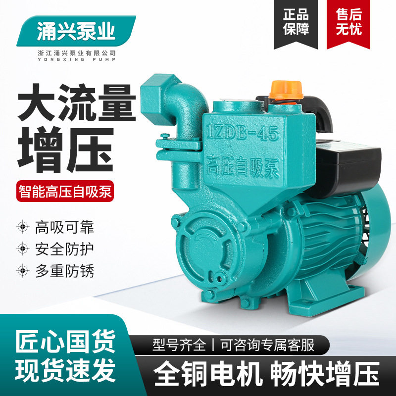 家用小型220V漩涡式自吸泵自来水管道增压水井取水池塘河道抽水机