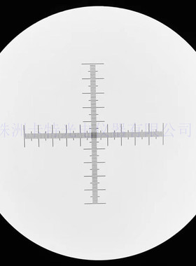 CAT933 显微镜测微尺 奥林巴斯目镜 分划板 十字标尺 0.01mm  1mm