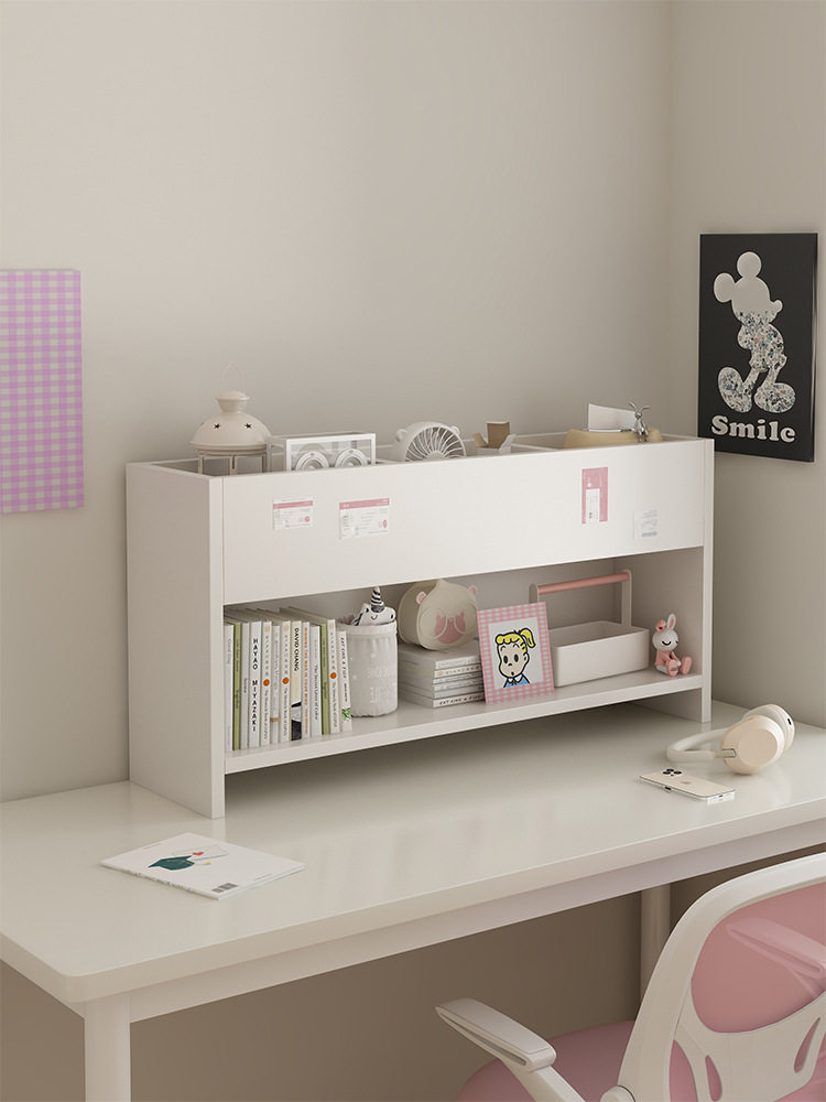 实木桌面置物架学生宿舍书桌小书架桌上收纳架办公桌多层书柜搁架