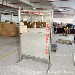 不锈钢仪容镜军容镜军容风纪镜单位大厅正容镜穿衣镜全身镜