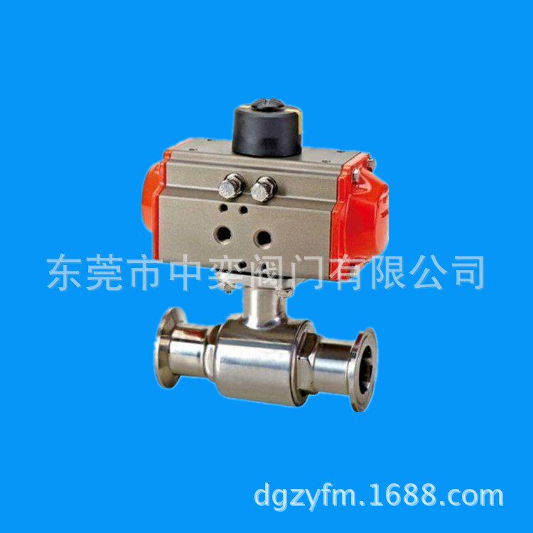 气动卫生级快装卡箍式直通球阀DN15-20-25-32-40-50-65-80-100