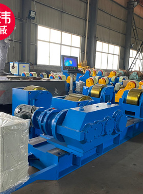 丰玮机械 钢管管道滚轮支架 自调式可调式200吨焊接滚轮架