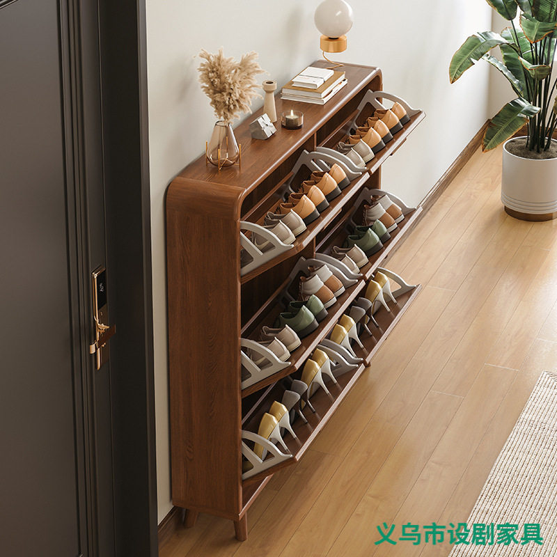 超薄翻斗鞋柜家用门口入户玄关柜板材收纳省空间小户型简易鞋架子