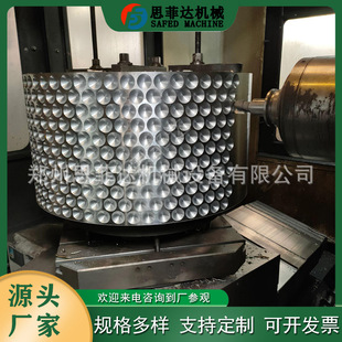 烟道灰挤压成球机模具 高锰钢耐磨辊皮 鹅蛋成型机压辊辊子