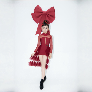 旦新年高定设计师表演花服专业拉丁舞练功表演训练套装 TOP新品 元