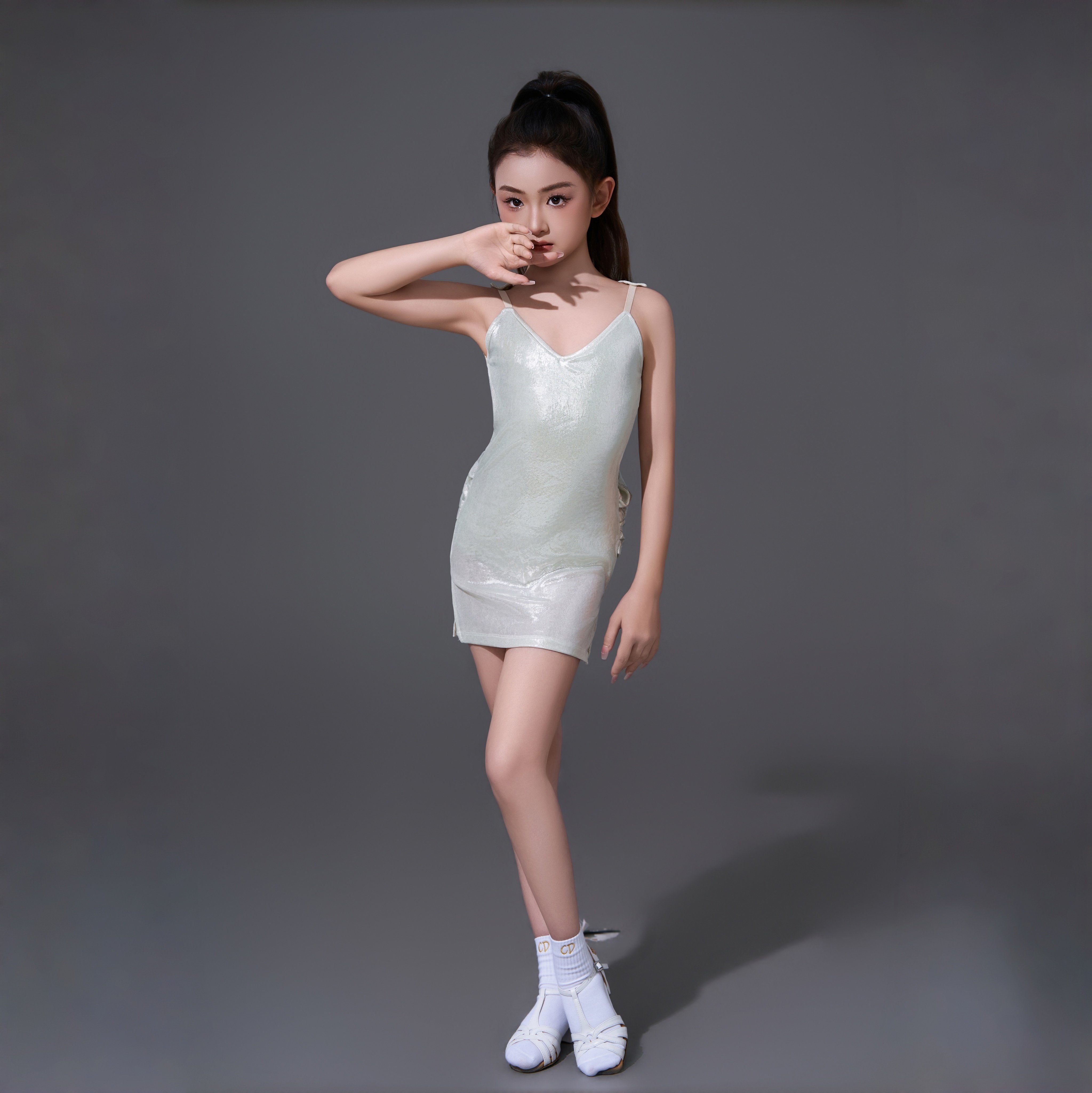 TOP2026夏季新品高定星河流萤设计师款专业拉丁舞练习服高弹轻奢