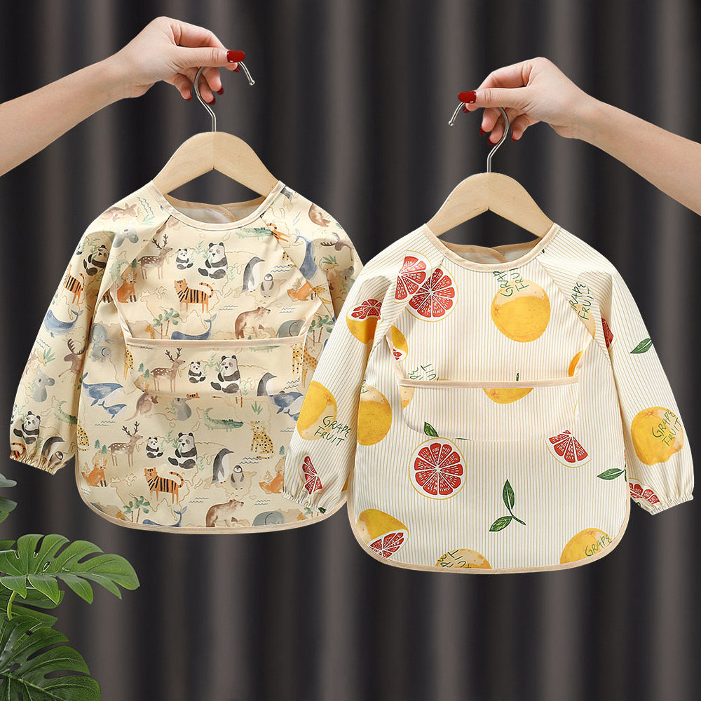 PU面料宝宝吃饭围兜儿童罩衣防水防脏春秋男女婴儿反穿衣围裙护衣,童装/婴儿装/亲子装,反穿衣/罩衣,淘宝优惠券,粉丝福利购,淘宝优惠卷