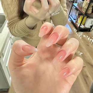 【裸色嬛嬛甲】显白甲裸色嬛嬛色穿戴甲甘露寺同款华妃摸纯手工