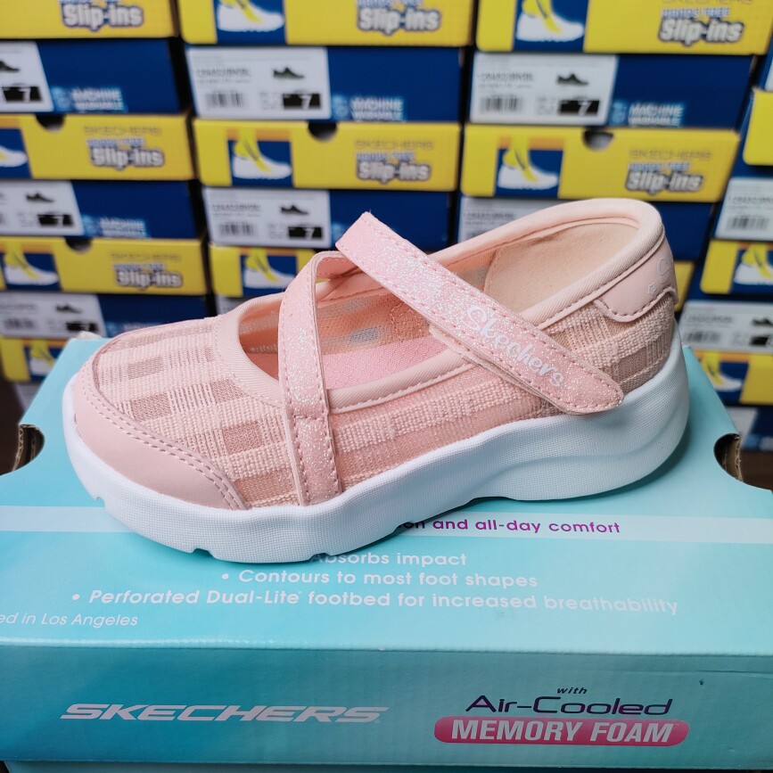 斯凯奇新款宝宝玛丽珍公主鞋夏季轻薄透气甜美女凉鞋302559N