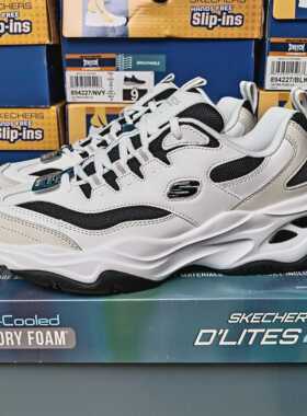 斯凯奇复古老爹鞋舒适绑带运动休闲鞋潮流时尚低帮熊猫鞋237226