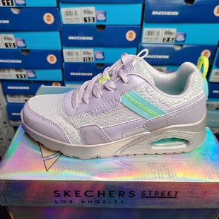 斯凯奇糖果鞋儿童气垫缓震休闲鞋UNO系列女童绑带运动鞋310553L