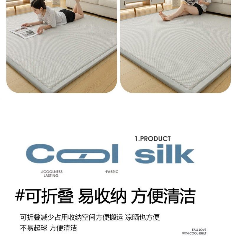 加厚地垫凉席睡垫卧室床垫家用儿童宝宝爬行爬爬垫飘窗床边打地铺